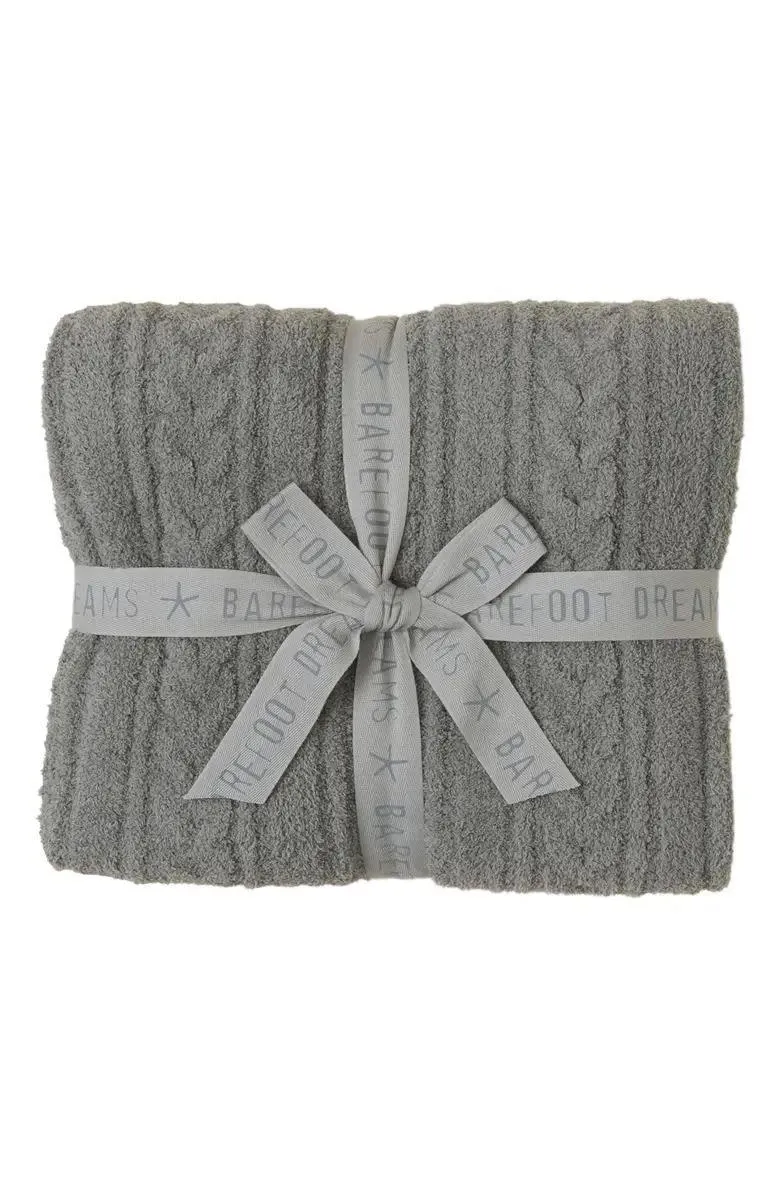 7. Barefoot Dreams CozyChic Throw Blanket